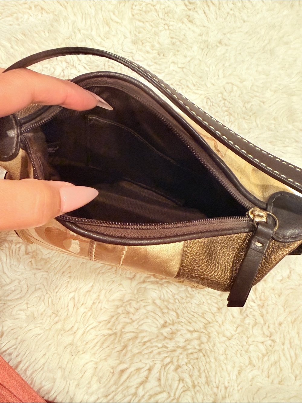 Coach Gold Patchwork Bag - Picture 6 of 10